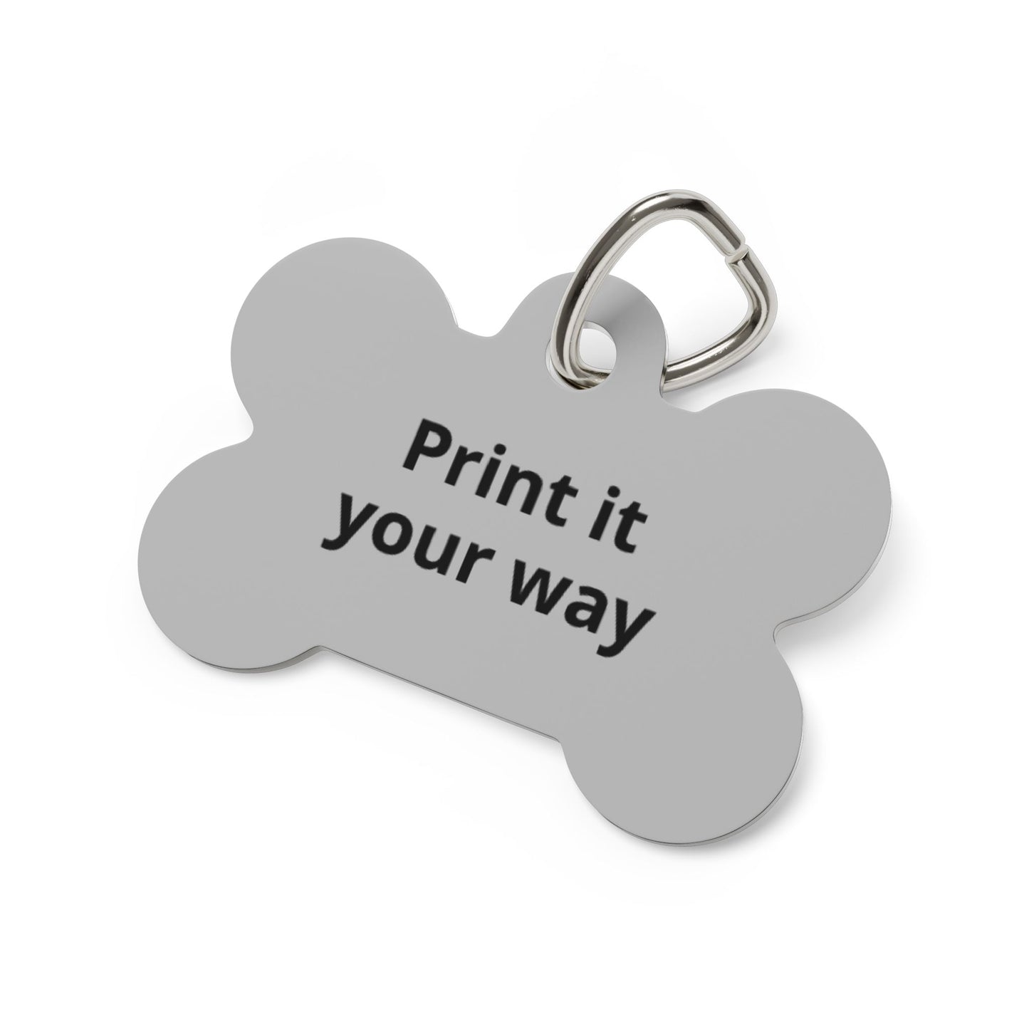 Custom Bone Pet Tag — Personalized Engraved Dog ID Tag (Print It Your Way)